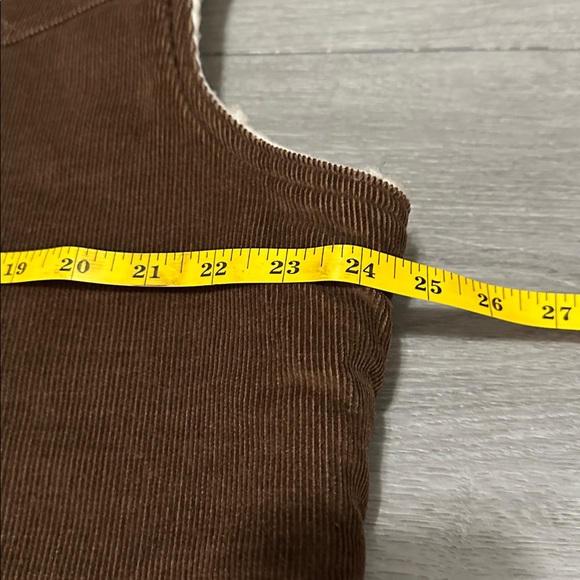 Vintage Levis Brown Corduroy Sherpa Vest Mens Large Snap On  size X-large - Picture 14 of 17